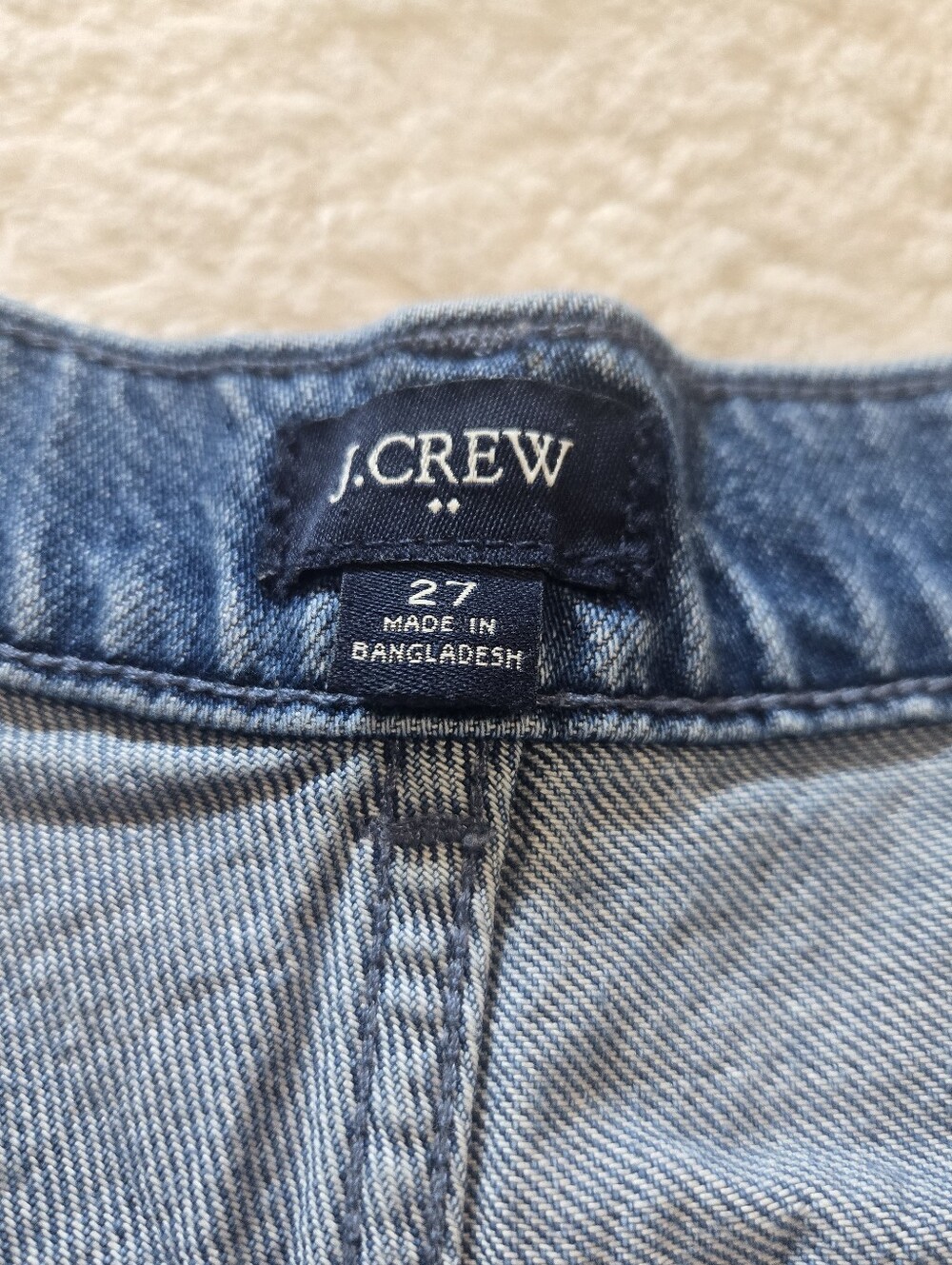 J. Crew Style CG429 Drapy Wide-Leg Raw Hem Casual Coastal Trouser Jeans, 27" - Picture 2 of 6